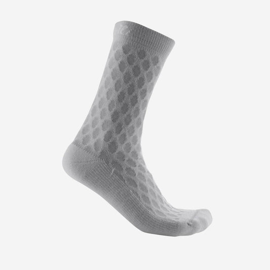 CASTELLI SFIDA 13 WOMEN'S SOCK SILVER GRAY/WHITE