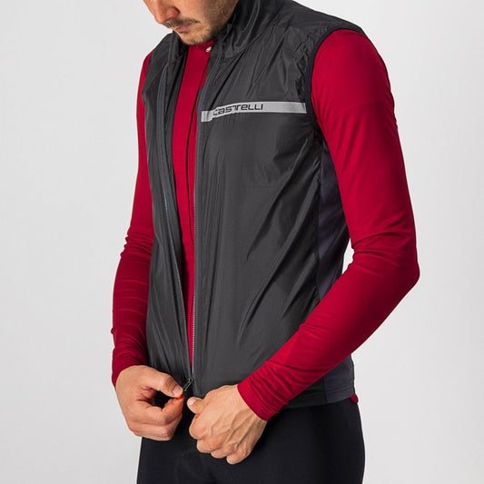 CASTELLI SQUADRA STRETCH VEST LIGHT BLACK/DARK GRAY