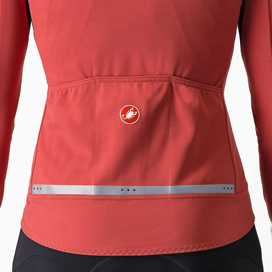 CASTELLI PERFETTO RoS 2 WOMENS JACKET MINERAL RED/SILVER GRAY