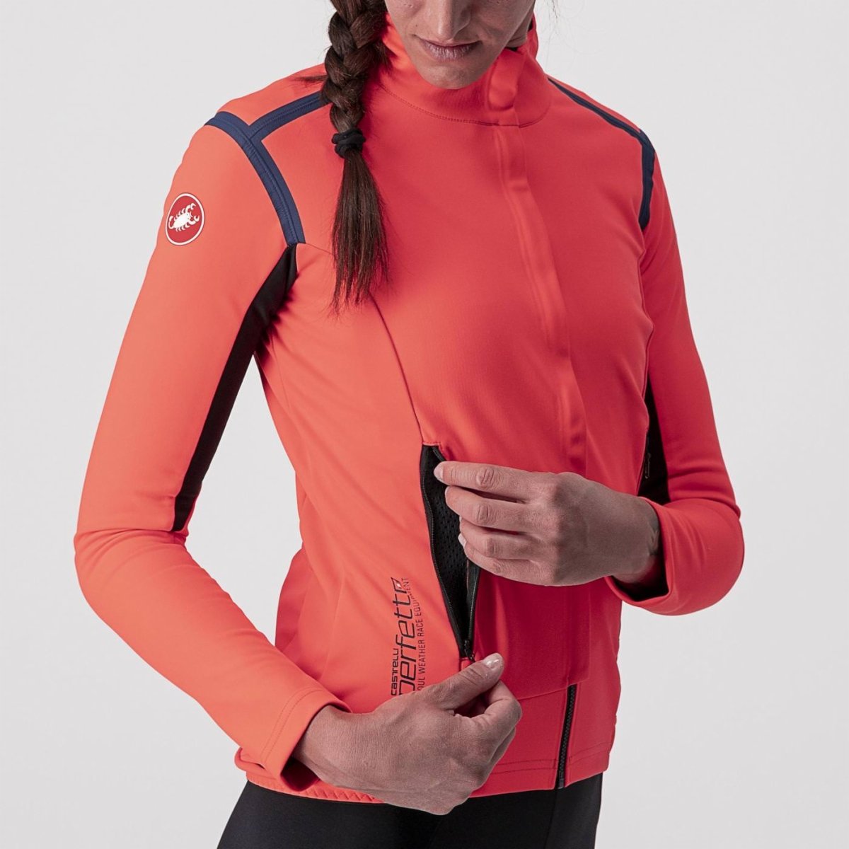 CASTELLI PERFETTO ROS W LONG SLEEVE BRILLIANT PINK
