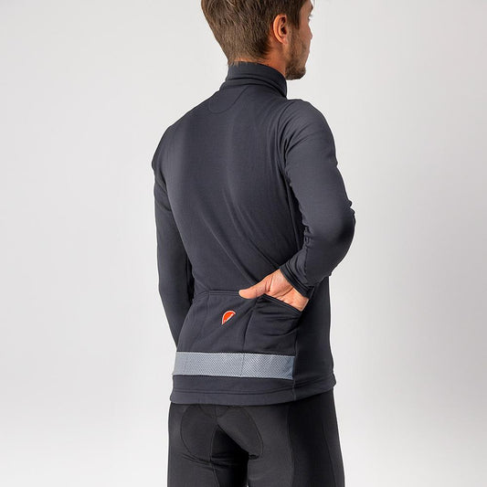 CASTELLI PURO 3 JERSEY LIGHT BLACK/SILVER REFLEX