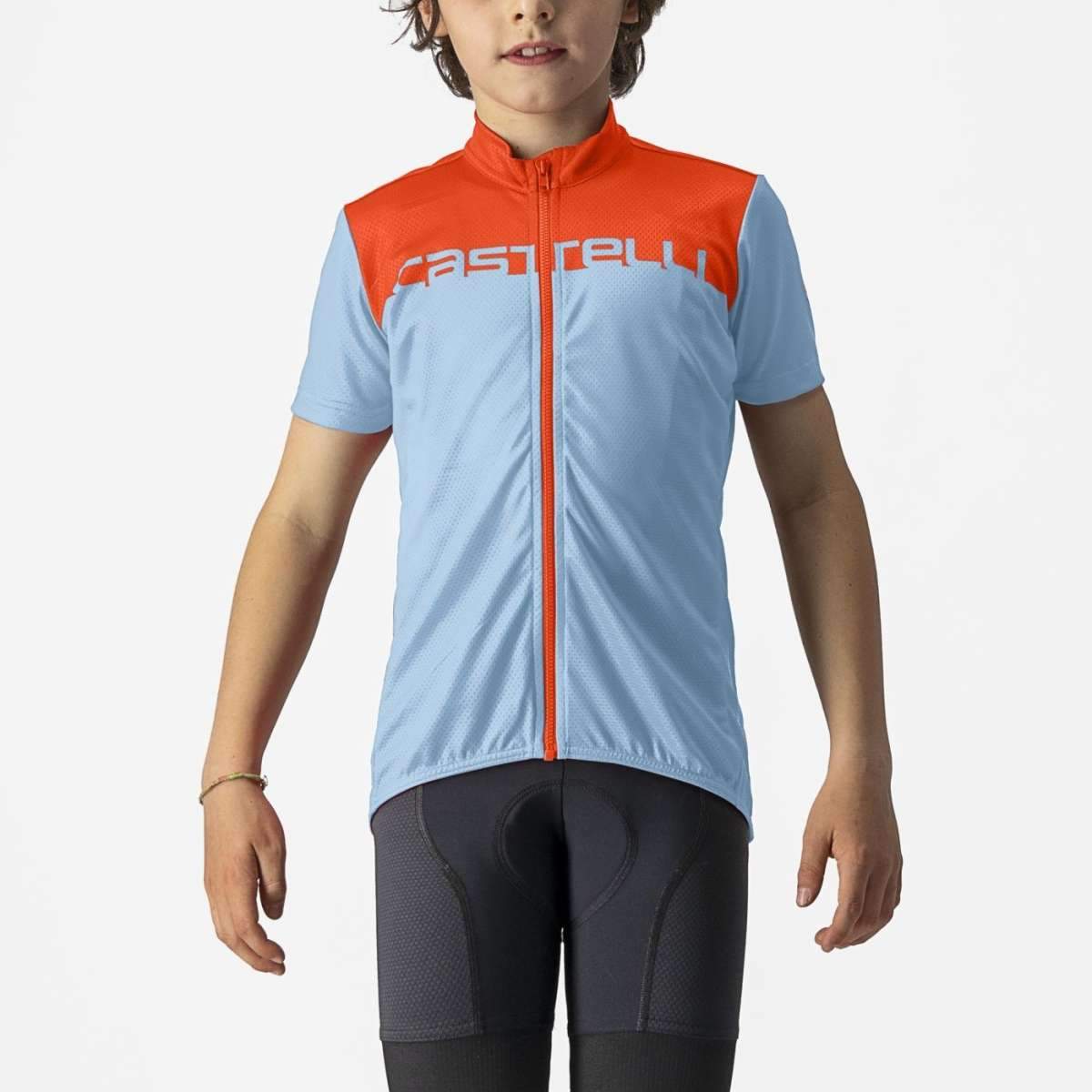 CASTELLI NEO PROLOGO JERSEY BABY BLUE/SCARLET LAVA