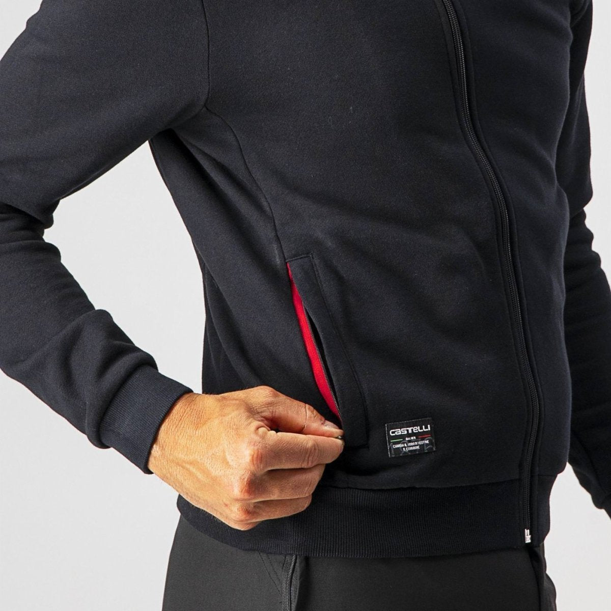 CASTELLI MILANO TRACK JACKET BLACK