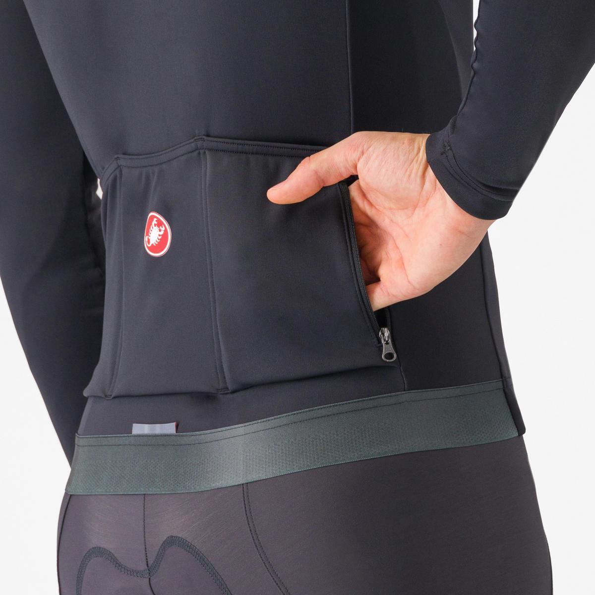 CASTELLI ESPRESSO THERMAL JERSEY LIGHT BLACK