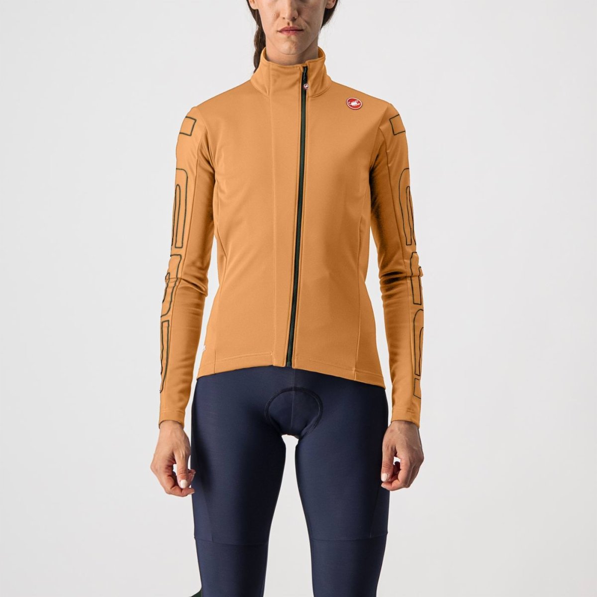 CASTELLI TRANSITION WOMENS JACKET MELON/MILITARY GREEN