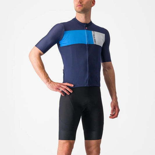 CASTELLI PROLOGO 7 JERSEY BELGIAN BLUE/DRIVE BLUE-SILVER