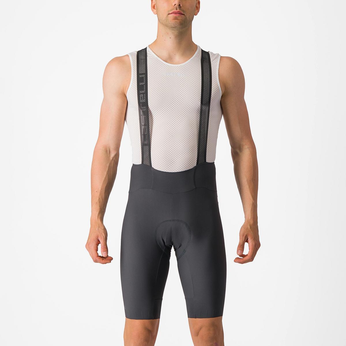 CASTELLI ESPRESSO BIBSHORT DARK GRAY