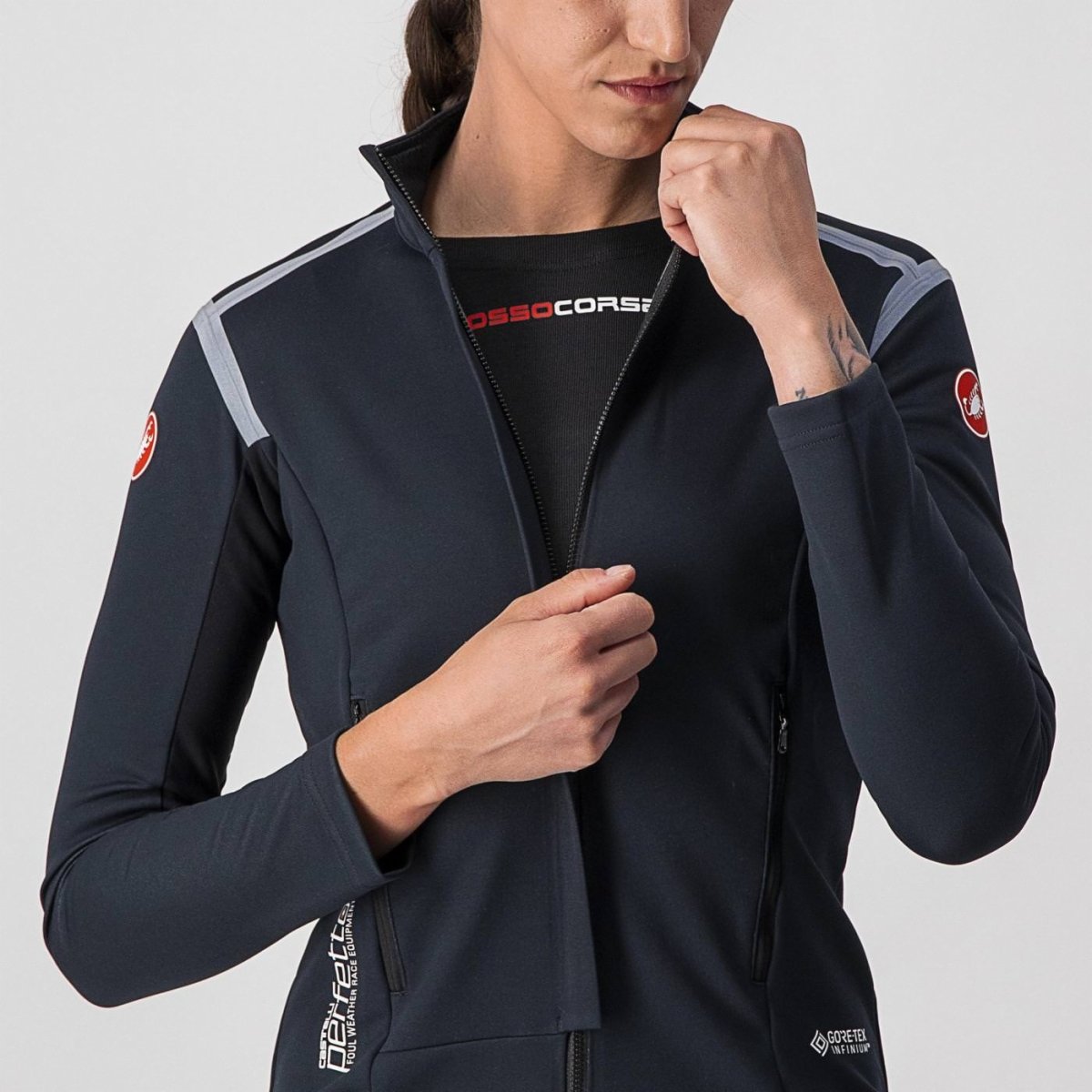 CASTELLI PERFETTO ROS W LONG SLEEVE LIGHT BLACK