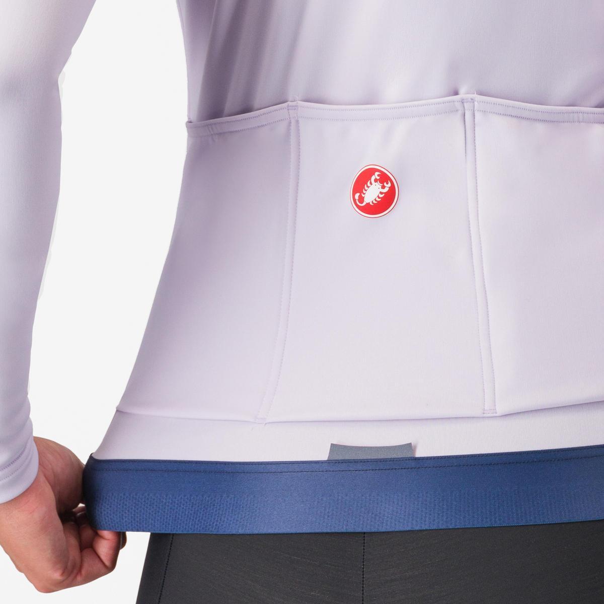 CASTELLI ESPRESSO THERMAL W JERSEY PURPLE MIST/DEEP PURPLE
