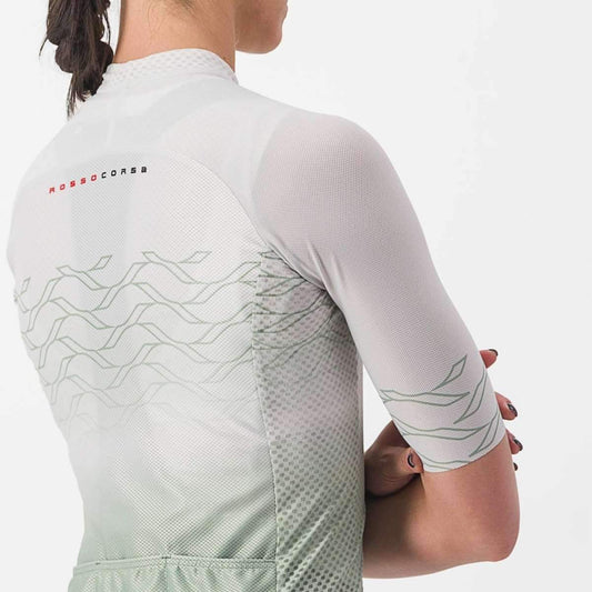 CASTELLI CLIMBER'S 2.0 WOMENS JERSEY MOON GRAY/DEFENDER GREEN