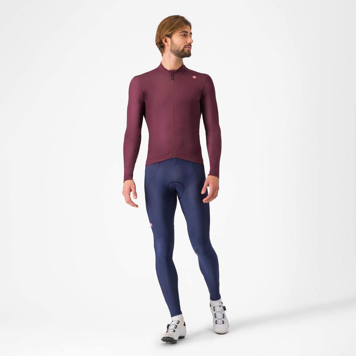 CASTELLI ESPRESSO THERMAL JERSEY DEEP BORDEAUX