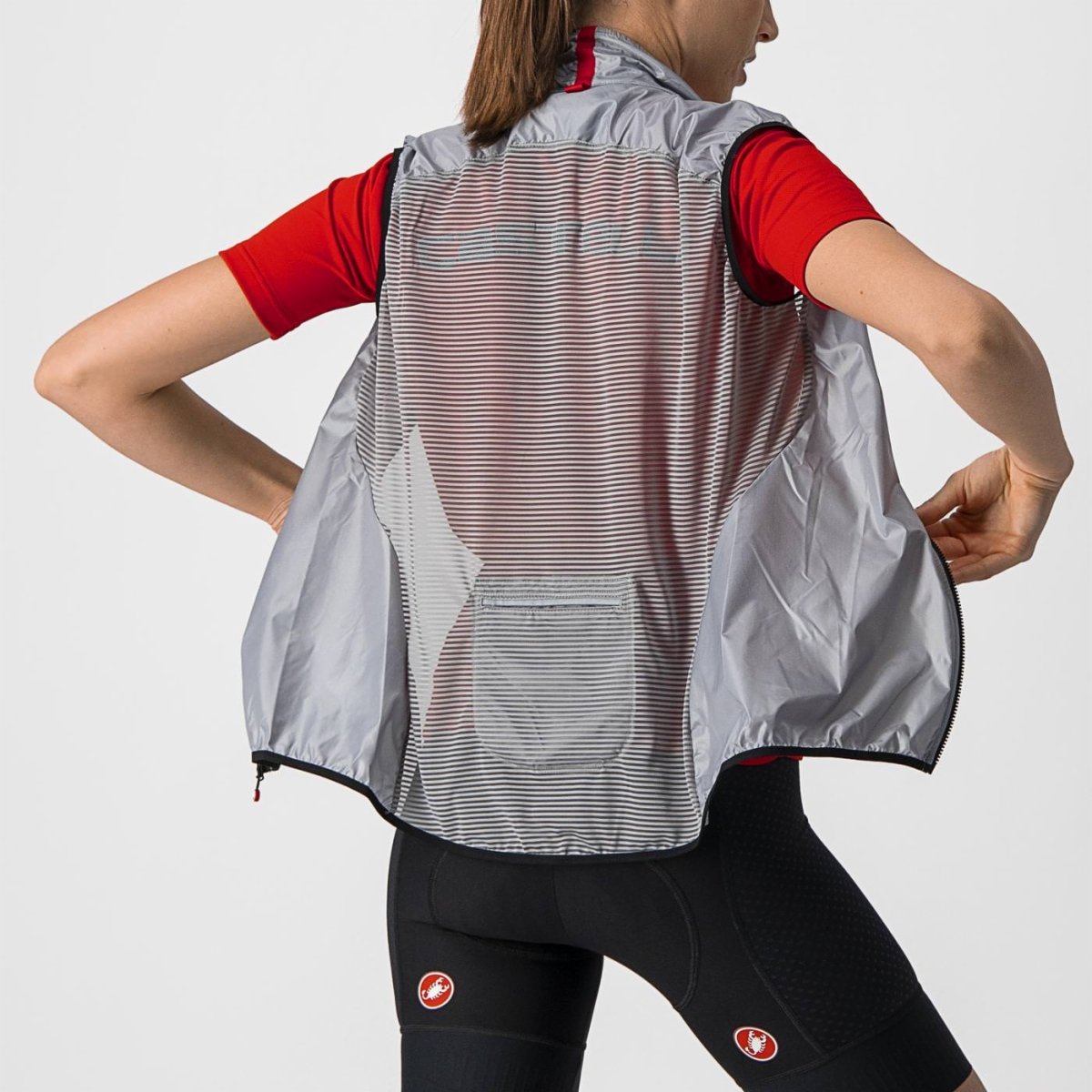 CASTELLI ARIA W VEST SILVER GRAY