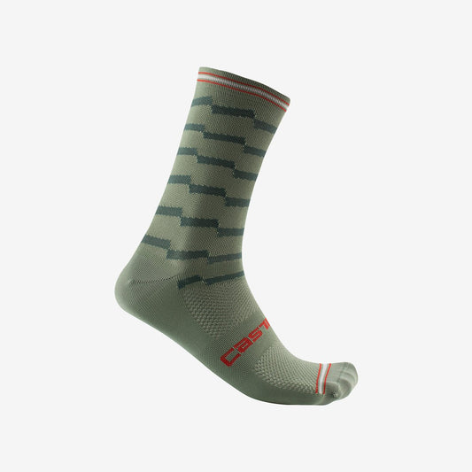 CASTELLI UNLIMITED 18 SOCK DEFENDER GREEN ***L/XL ONLY***