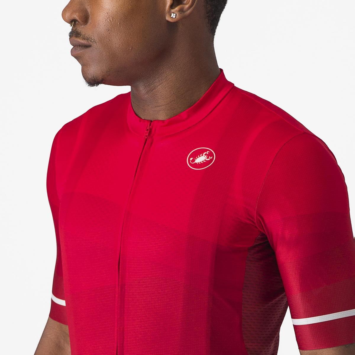 CASTELLI ORIZZONTE JERSEY RICH RED/RED-WHITE