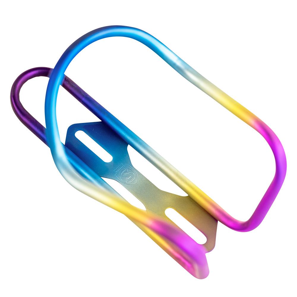 Silca Sicuro Ti Bottle Cage Ano Rainbow