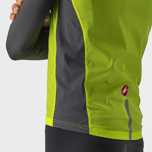 CASTELLI SQUADRA STRETCH VEST ELECTRIC LIME/DARK GRAY