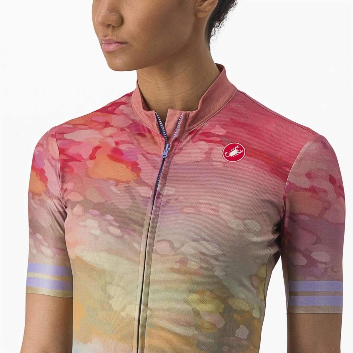CASTELLI MARMO JERSEY MULTICOLOR VIOLET MIST