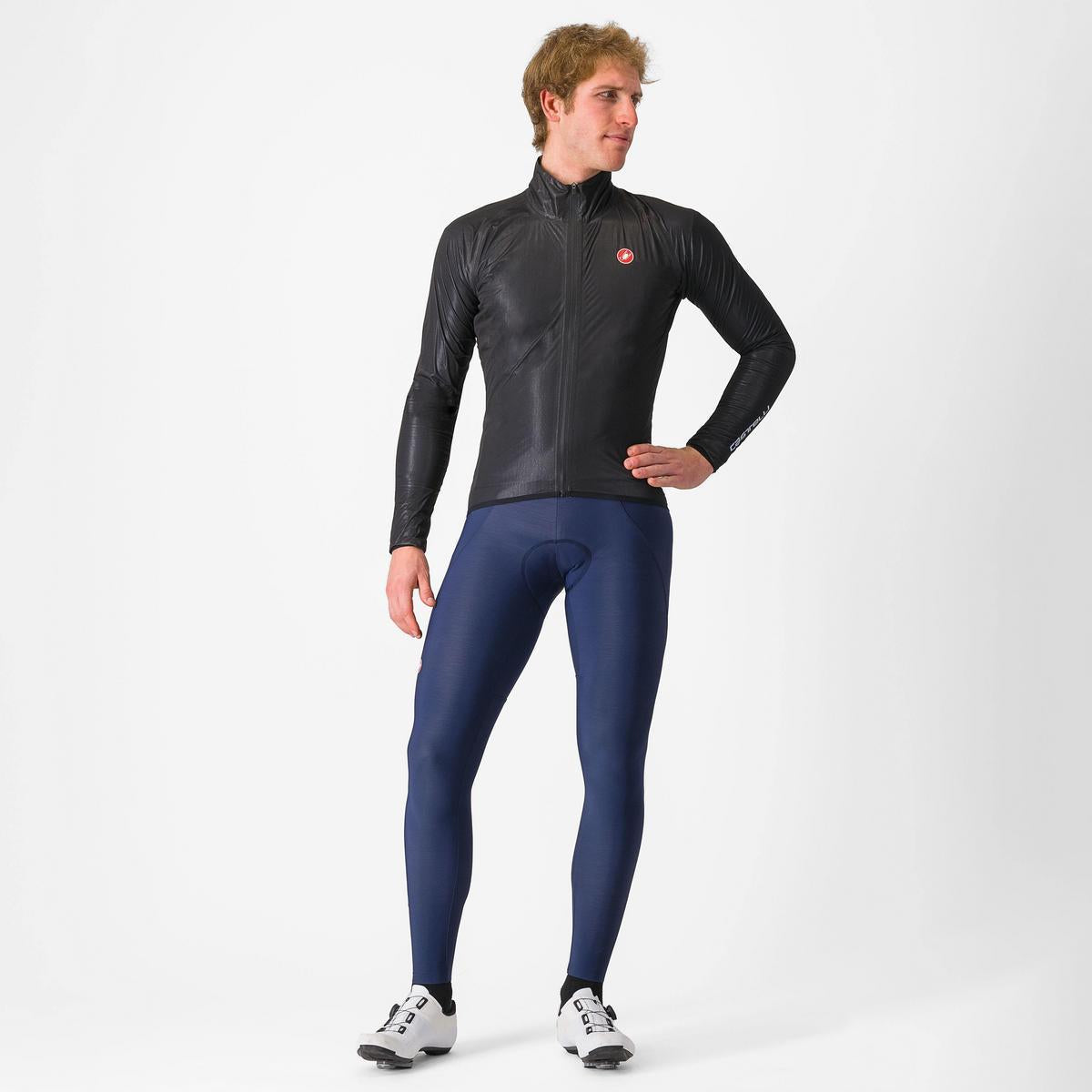 CASTELLI SQUALL SHELL JACKET LIGHT BLACK/SILVER GRAY