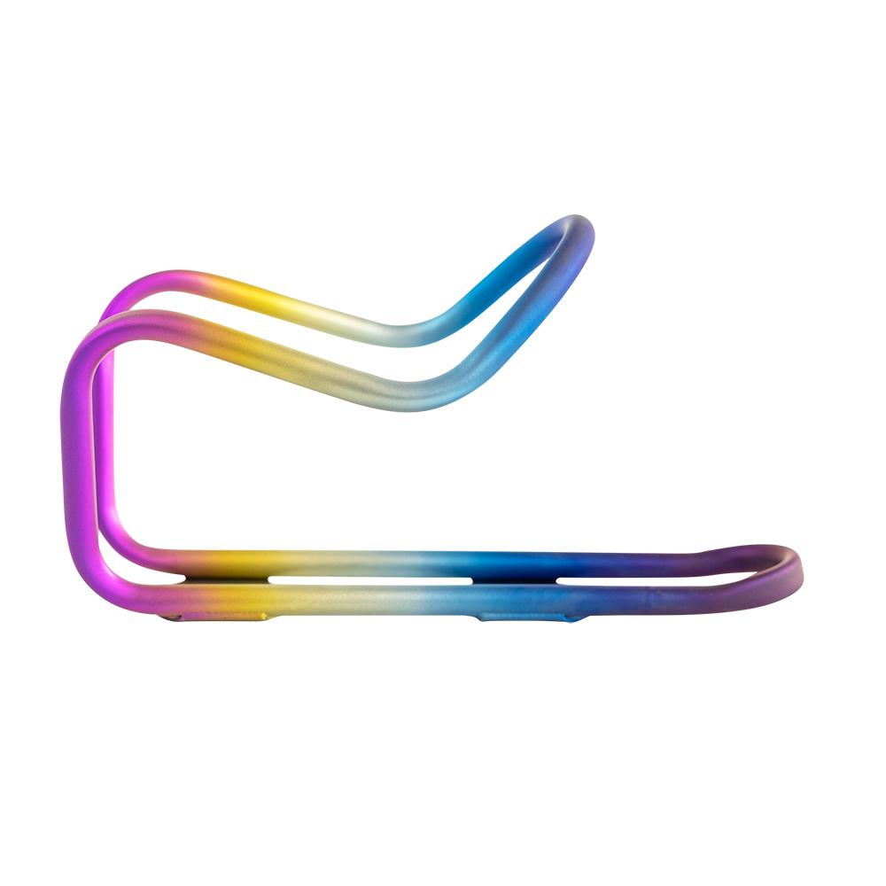 Silca Sicuro Ti Bottle Cage Ano Rainbow