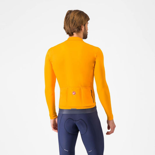 CASTELLI ESPRESSO THERMAL JERSEY ViVID ORANGE/DARK GRAY