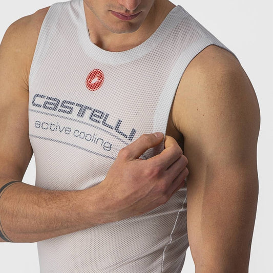 CASTELLI ACTIVE COOLING SLEEVELESS SILVER GRAY