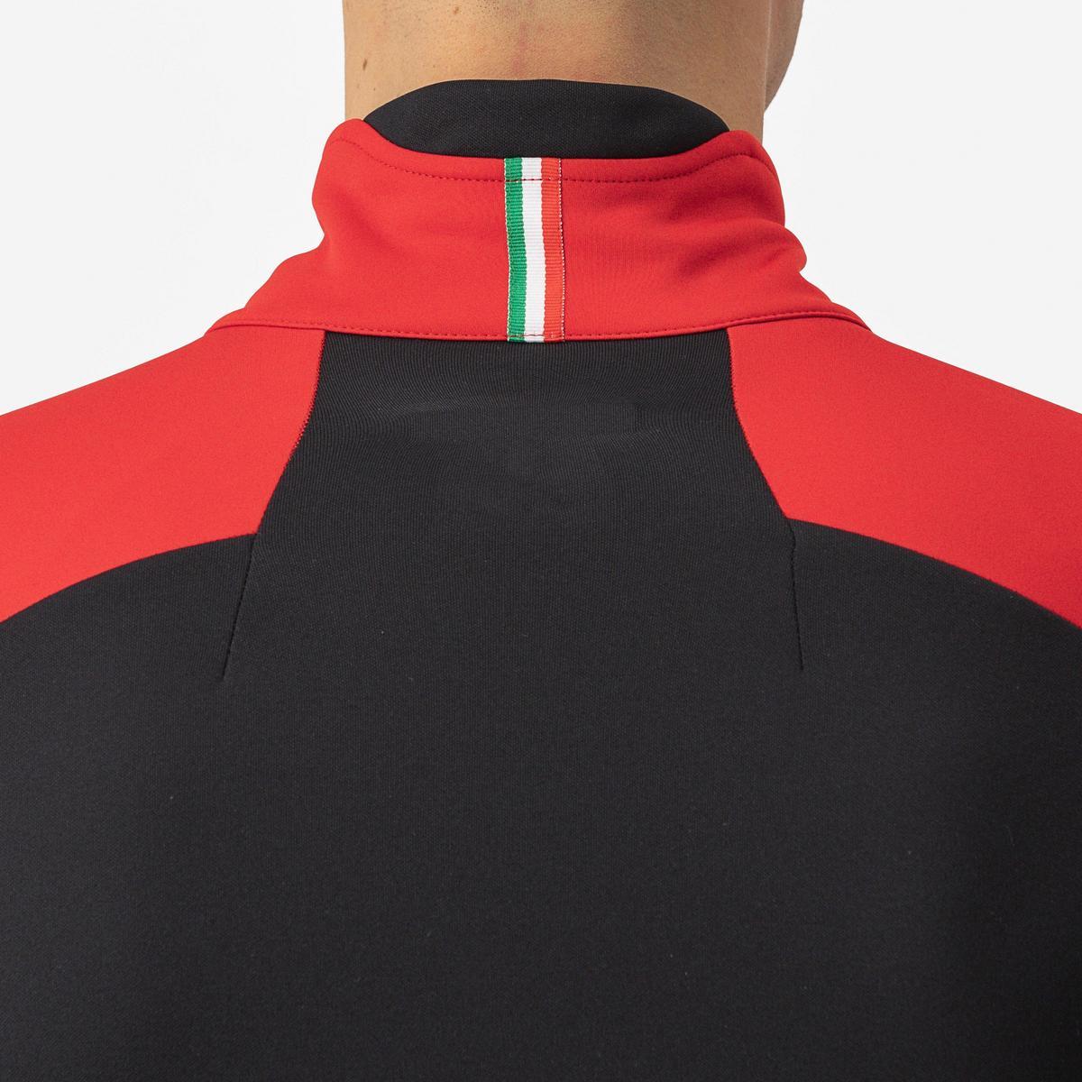 CASTELLI ENTRATA JACKET RED/BLACK LIGHT BLACK