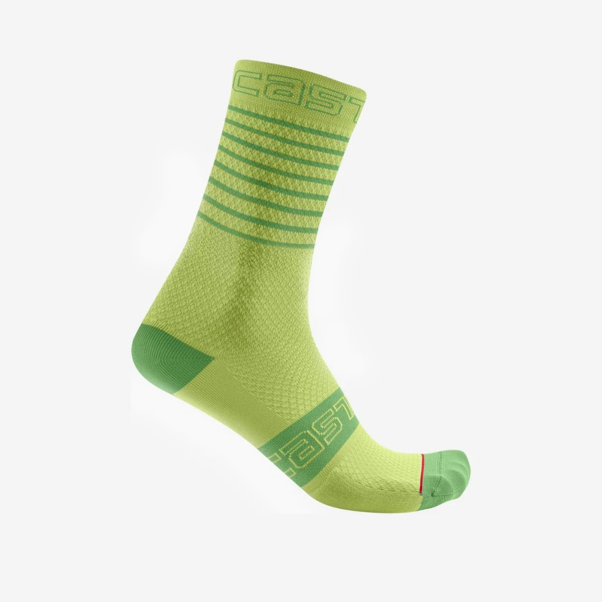 CASTELLI SUPERLEGGERA WOMENS 12 SOCK BRIGHT LIME