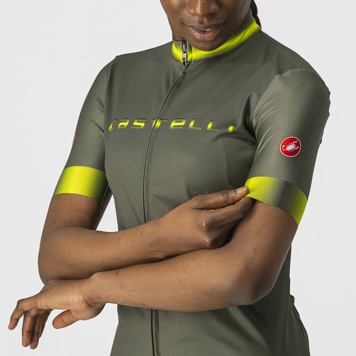 CASTELLI GRADIENT JERSEY MILITARY GREEN