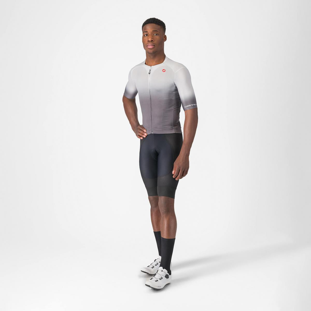 CASTELLI UPF JERSEY SILVER GRAY
