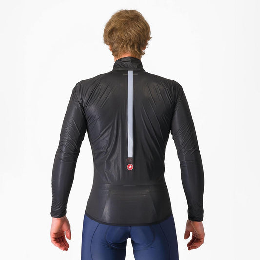CASTELLI SQUALL SHELL JACKET LIGHT BLACK/SILVER GRAY