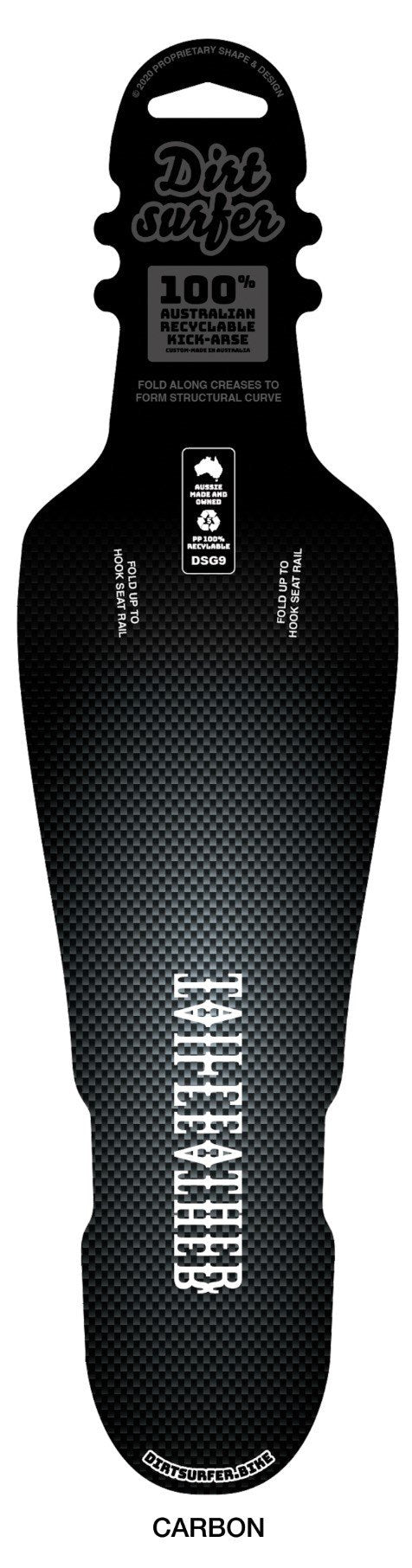 Dirtsurfer Mudguard Tailfeather - Carbon