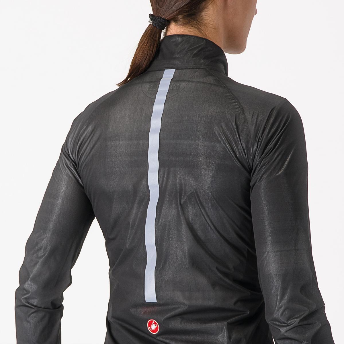 CASTELLI SQUALL SHELL W JACKET LIGHT BLACK/SILVER GRAY