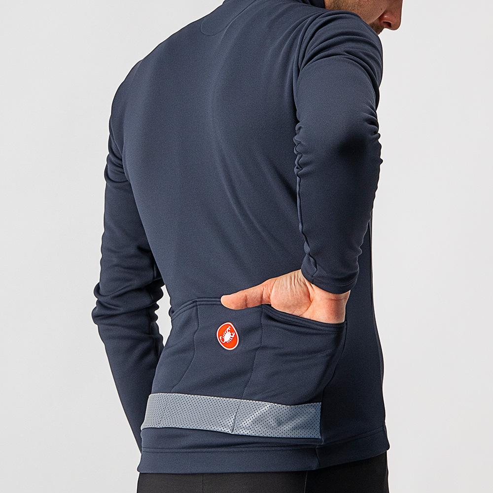 CASTELLI PURO 3 JERSEY LIGHT BLACK/SILVER REFLEX