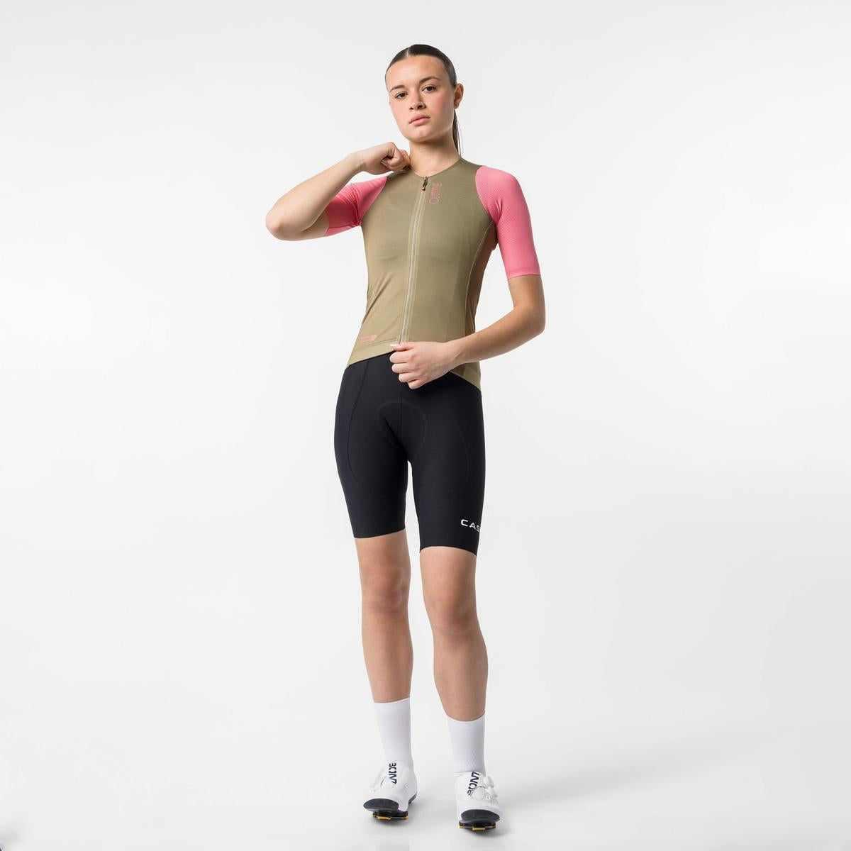 CASTELLI CORRETTO WOMENS JERSEY ELMWOOD/ROSA GIRO