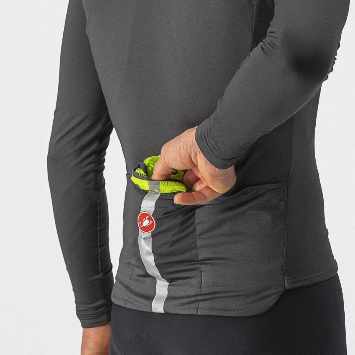 CASTELLI SQUADRA STRETCH VEST ELECTRIC LIME/DARK GRAY