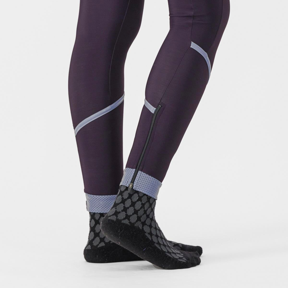 CASTELLI VELOCISSIMA THERMAL TIGHT DARK NIGHT SHADE/SILVER REFLEX