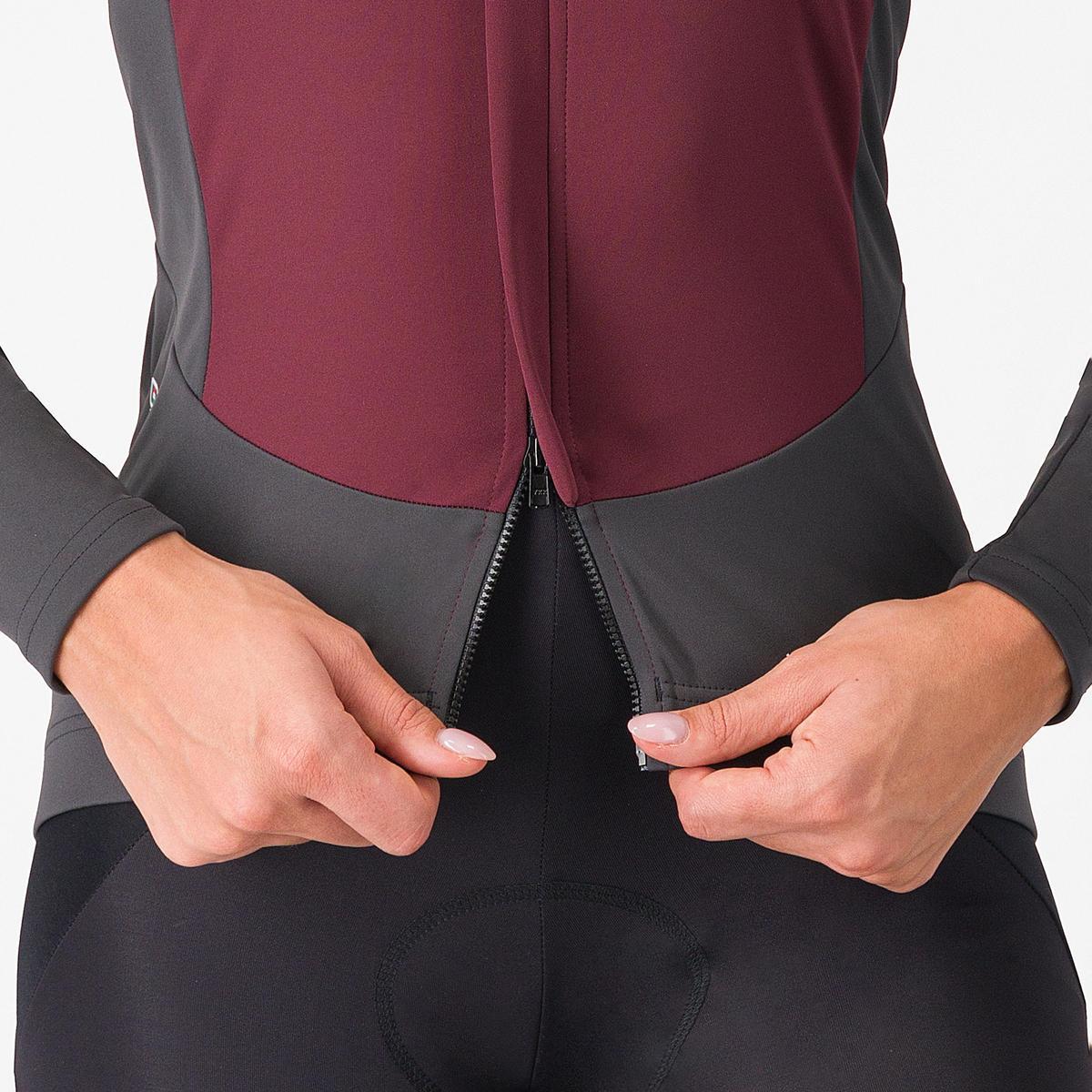 CASTELLI PERFETTO AIR W JACKET DEEP BORDEAUX/DARK GRAY