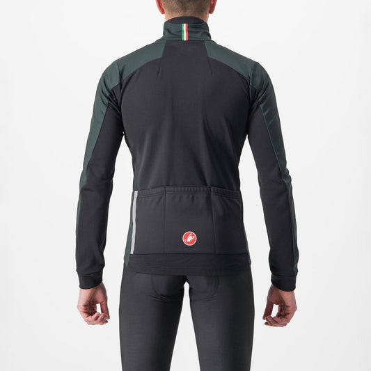 CASTELLI ENTRATA JACKET ROVER GREEN/YELLOW FLUO-LIGHT