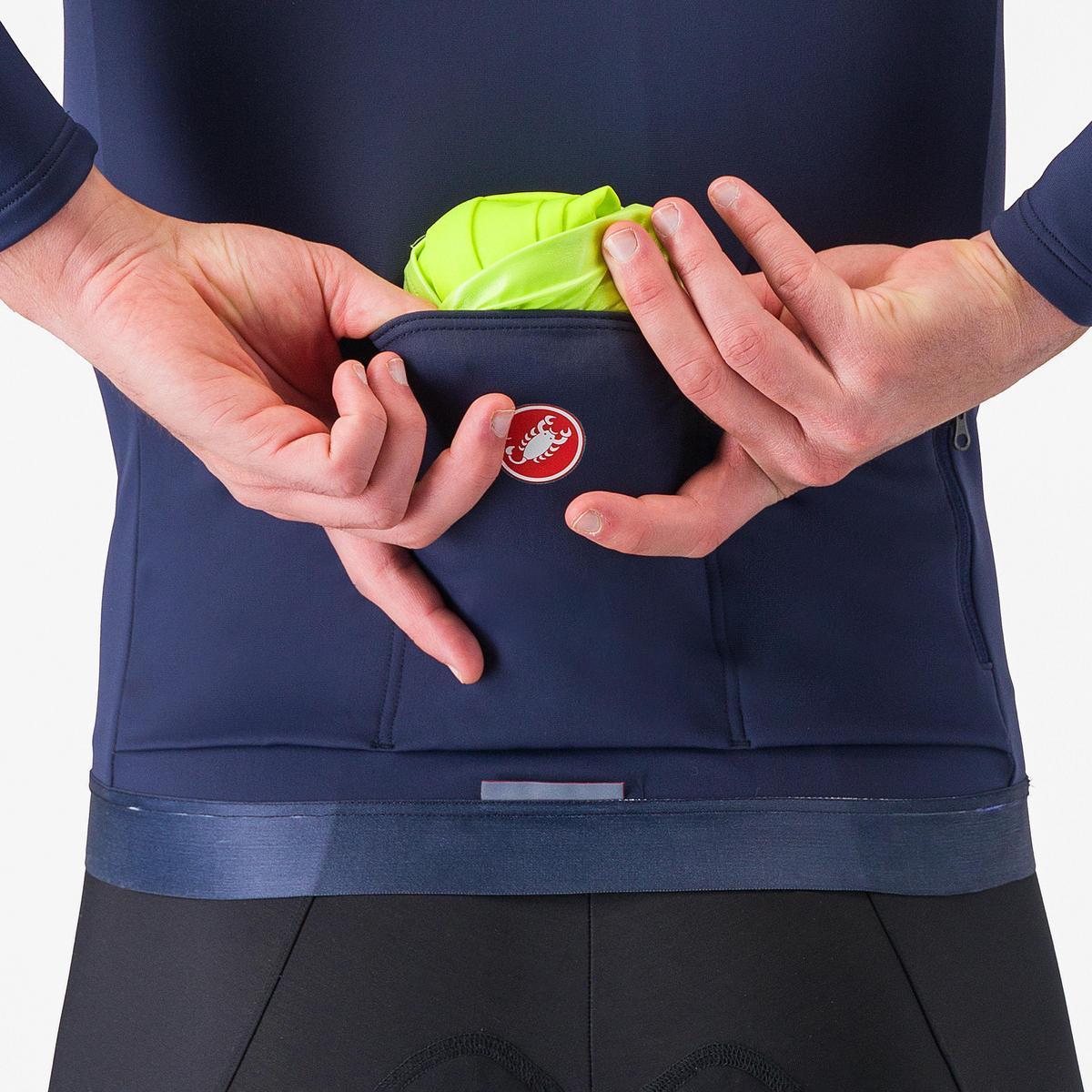 CASTELLI ULTRA RAIN CAPE ELECTRIC LIME/SILVER REFLEX