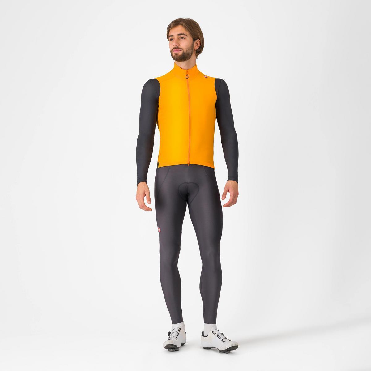CASTELLI ESPRESSO VEST VIVID ORANGE/DARK GRAY