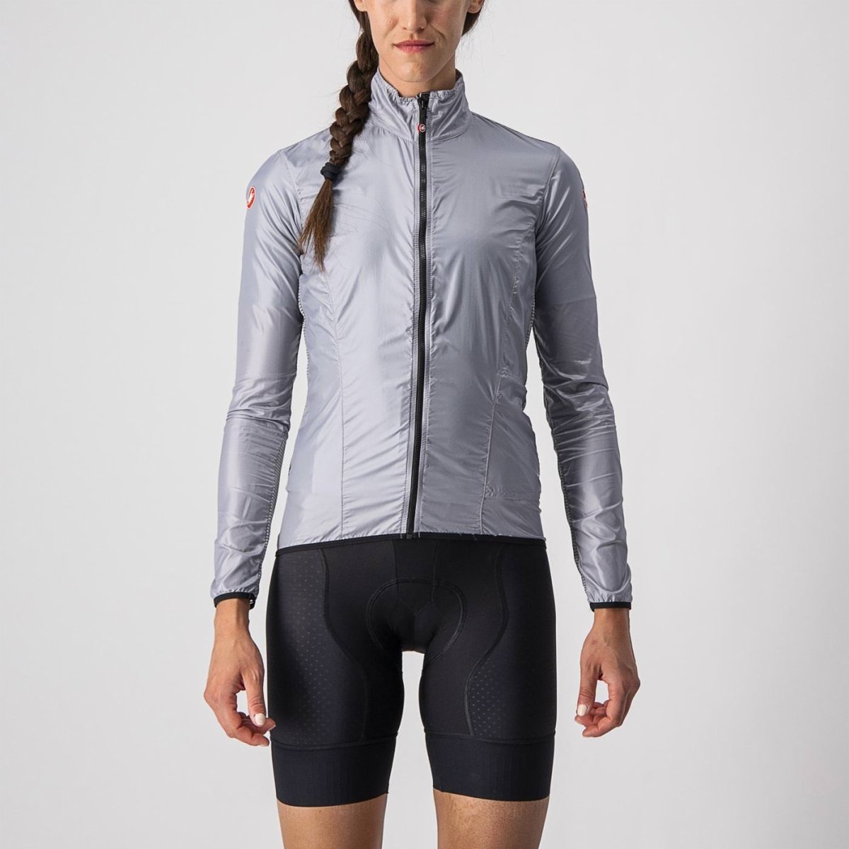 CASTELLI ARIA SHELL W JACKET SILVER GRAY