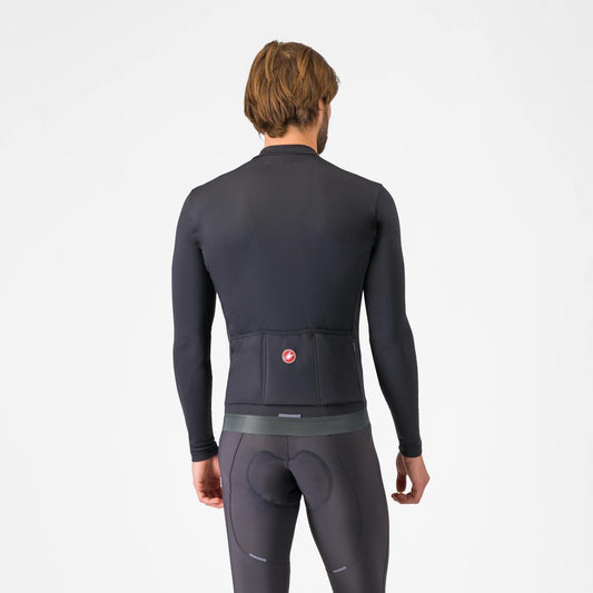 CASTELLI ESPRESSO THERMAL JERSEY LIGHT BLACK