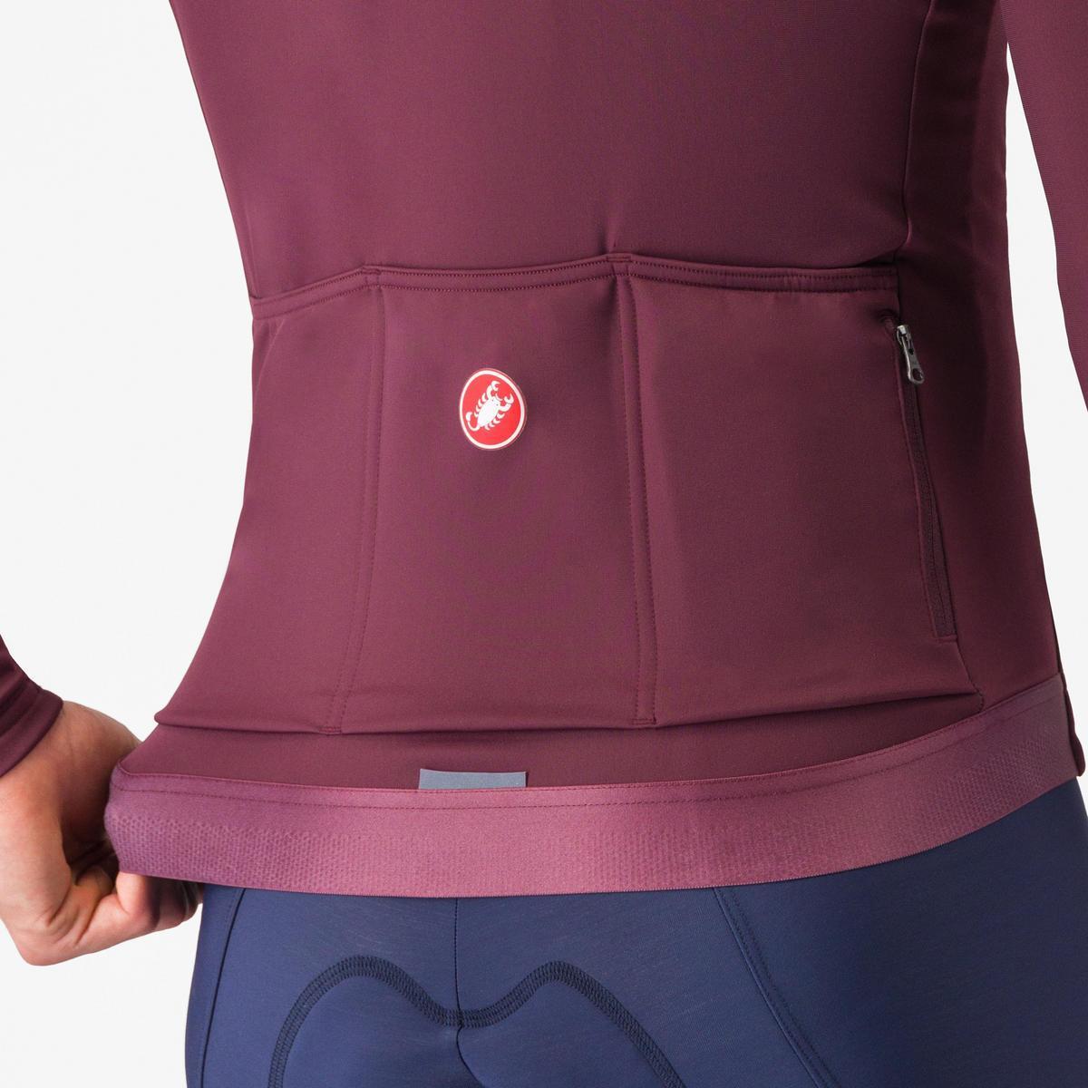 CASTELLI ESPRESSO THERMAL JERSEY DEEP BORDEAUX
