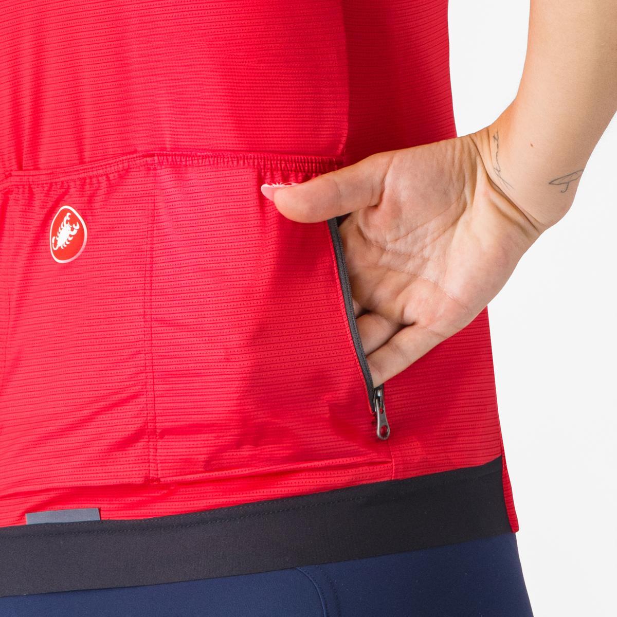 CASTELLI ESPRESSO W JERSEY HIBISCUS/DARK GRAY