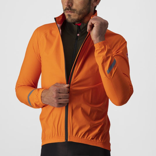 CASTELLI EMERGENCY 2 RAIN JACKET BRILLIANT ORANGE