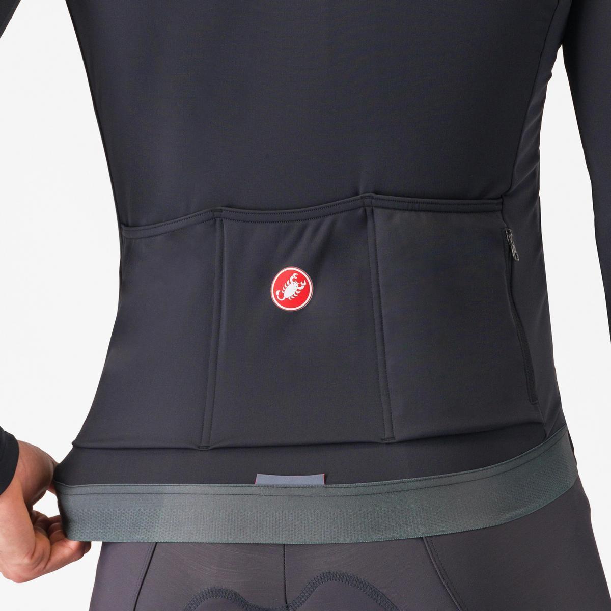 CASTELLI ESPRESSO THERMAL JERSEY LIGHT BLACK