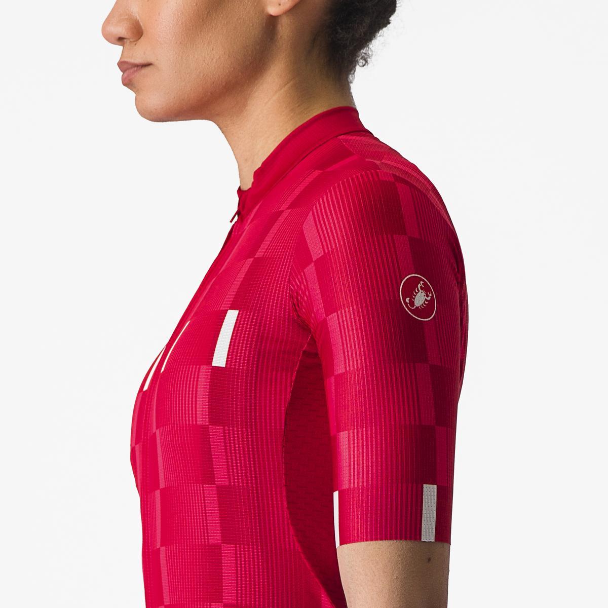 CASTELLI DIMENSIONE JERSEY RICH RED/HIBISCUS-WHITE