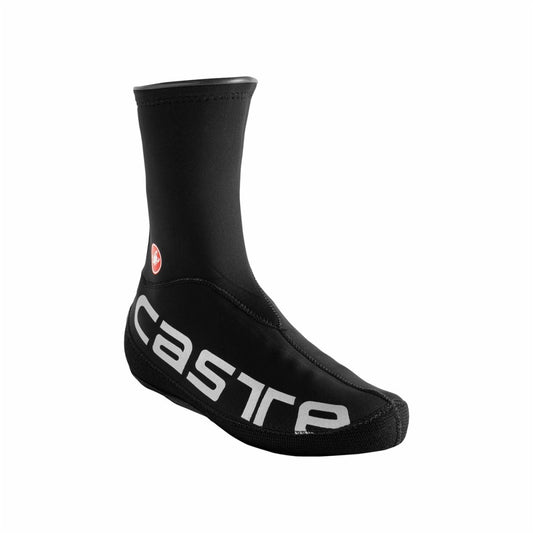 CASTELLI DILUVIO UL SHOECOVER BLACK/SILVER REFLEX