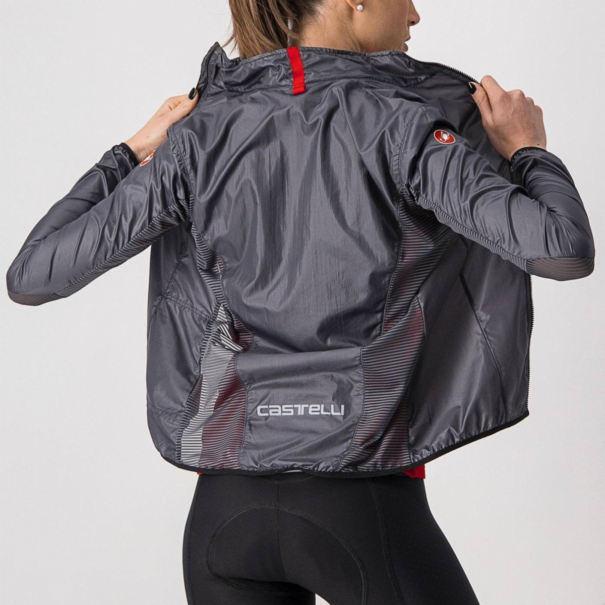 CASTELLI ARIA SHELL W JACKET DARK GRAY