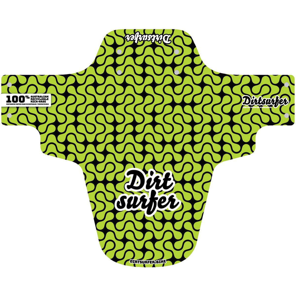 DIRTSURFER MUDGUARD - LAVA LAMP LIME
